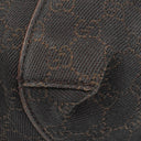 Gucci Brown GG Monogram Canvas and Leather Handbag