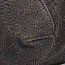 Gucci Brown GG Monogram Canvas and Leather Handbag