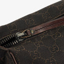 Gucci Brown GG Monogram Canvas and Leather Handbag