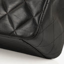 Chanel Maxi CC Classic Single Flap Maxi Logo Bag Black Quilted Lambskin 24K Gold-Plated Hardware