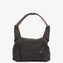 Gucci Brown GG Monogram Canvas and Leather Handbag
