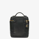 Chanel Black Caviar Leather Vanity Case