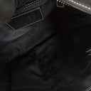 Coach Black Signature Canvas Buckle Bag