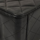 Chanel Maxi CC Classic Single Flap Maxi Logo Bag Black Quilted Lambskin 24K Gold-Plated Hardware
