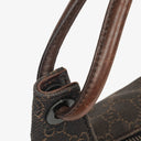 Gucci Brown GG Monogram Canvas and Leather Handbag