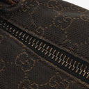 Gucci Brown GG Monogram Canvas and Leather Handbag