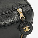 Chanel Black Caviar Leather Vanity Case