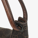 Gucci Brown GG Monogram Canvas and Leather Handbag
