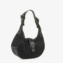 Coach Black Signature Canvas Buckle Bag