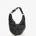 Coach Black Leather Signature Hobo Bag