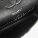Chanel Timeless Classic Double Flap Bag Stripe Patent Leather And Silver-tone Hardware