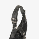 Coach Black Signature Canvas Buckle Bag