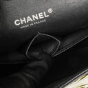 Chanel Timeless Classic Double Flap Bag Stripe Patent Leather And Silver-tone Hardware