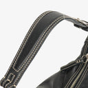 Coach Black Leather Signature Hobo Bag