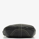 Coach Black Leather Signature Hobo Bag