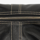 Coach Black Leather Signature Hobo Bag