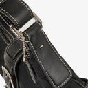 Coach Black Signature Canvas Buckle Bag