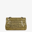Chanel Timeless Classic Double Flap Bag Stripe Patent Leather And Silver-tone Hardware