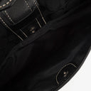 Coach Black Signature Canvas Buckle Bag