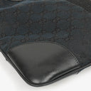 Gucci Black GG Canvas And Leather Jackie Hobo Bag