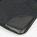 Gucci Black GG Canvas And Leather Jackie Hobo Bag