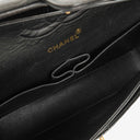 Chanel Medium Classic Double Flap Bag Black Quilted Lambskin &nbsp;24K Gold-Plated Hardware