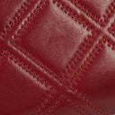 Chanel Double Stitch Tassel Red Leather Zip-Around Long Wallet