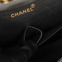 Chanel Medium Classic Double Flap Bag Black Quilted Lambskin &nbsp;24K Gold-Plated Hardware