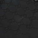 Gucci Black GG Canvas And Leather Jackie Hobo Bag