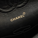 Chanel Medium Classic Double Flap Bag Black Quilted Lambskin &nbsp;24K Gold-Plated Hardware