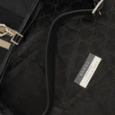 Gucci Black GG Canvas And Leather Jackie Hobo Bag