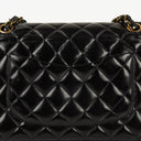 Chanel Medium Classic Double Flap Bag Black Quilted Lambskin &nbsp;24K Gold-Plated Hardware
