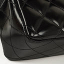 Chanel Medium Classic Double Flap Bag Black Quilted Lambskin &nbsp;24K Gold-Plated Hardware
