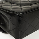 Chanel Medium Classic Double Flap Bag Black Quilted Lambskin &nbsp;24K Gold-Plated Hardware