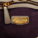 Miu Miu Vitello Light Grey Satchel Bag