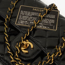Chanel Medium Classic Double Flap Bag Black Quilted Lambskin &nbsp;24K Gold-Plated Hardware