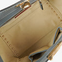 Valentino Garavani Rockstud Small Blue Calfskin Double Handle Tote Bag