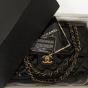 Chanel Medium Classic Double Flap Bag Black Quilted Lambskin &nbsp;24K Gold-Plated Hardware