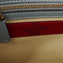 Valentino Garavani Rockstud Small Blue Calfskin Double Handle Tote Bag