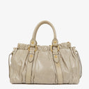 Miu Miu Vitello Light Grey Satchel Bag