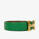Hermes 32mm Courchevel Leather Cactus H Belt