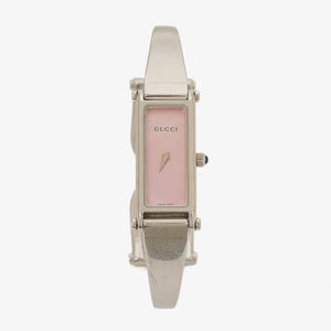 Gucci 1500L Rectangular Stainless Steel Watch
