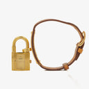 Hermes Kelly Beige Leather Gold Plated Watch