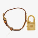 Hermes Kelly Beige Leather Gold Plated Watch