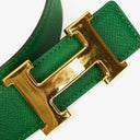 Hermes 32mm Courchevel Leather Cactus H Belt