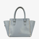 Valentino Garavani Rockstud Small Blue Calfskin Double Handle Tote Bag