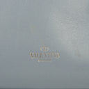 Valentino Garavani Rockstud Small Blue Calfskin Double Handle Tote Bag