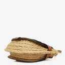 Loewe Natural Tan Calfskin Raffia Mini Gate Crossbody Bag&nbsp;