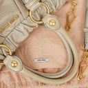 Miu Miu Vitello Light Grey Satchel Bag