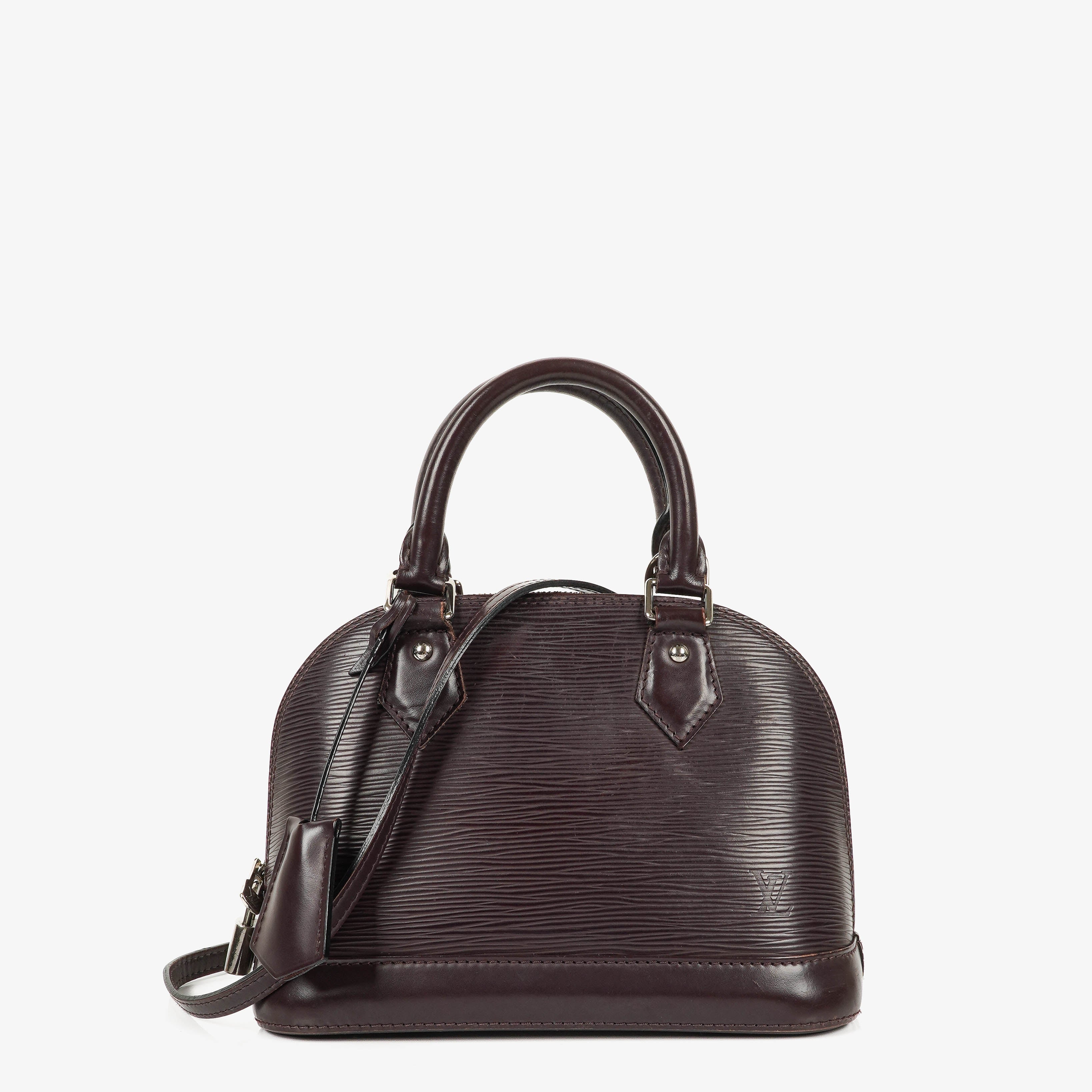 Borsa a Mano Louis Vuitton Alma BB in Pelle EPI Quetsche